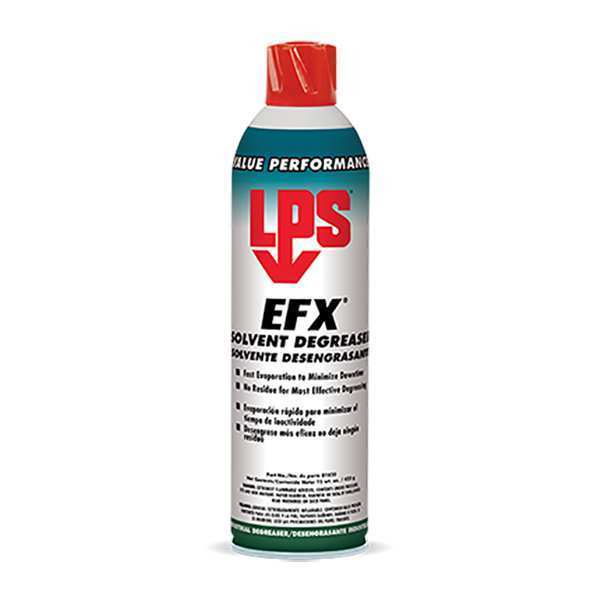 Lps Efx Solvent Degreaser, 15 Oz Aerosol Can, Liquid, Colorless 01820