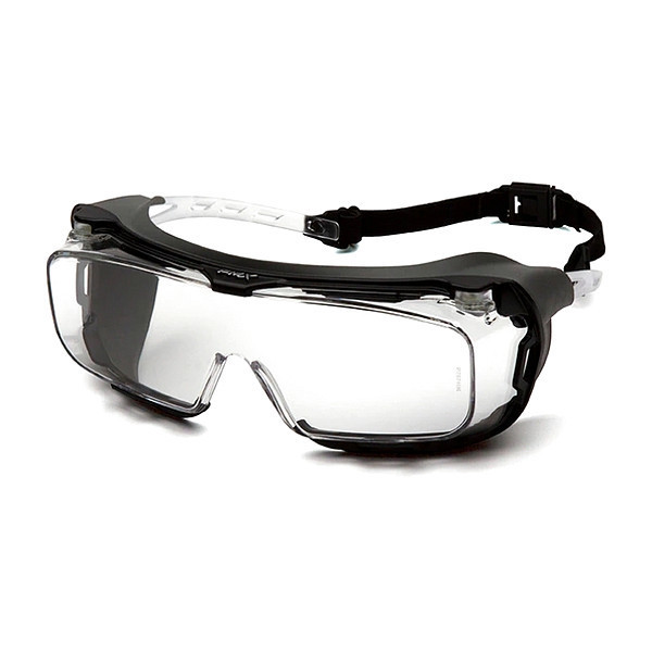 Pyramex Safety Glasses, Clear Polycarbonate Lens, Anti-Fog, Scratch-Resistant S9910STMRG
