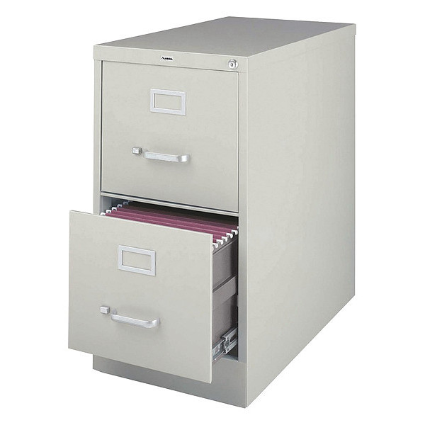 Lorell 15" W Lorell Metal Vertical File, Light Gray LLR42292