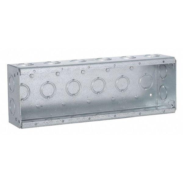 Raco Electrical Box, 95.3 cu in, Masonry Box, 6 Gang, Steel, Rectangular 960