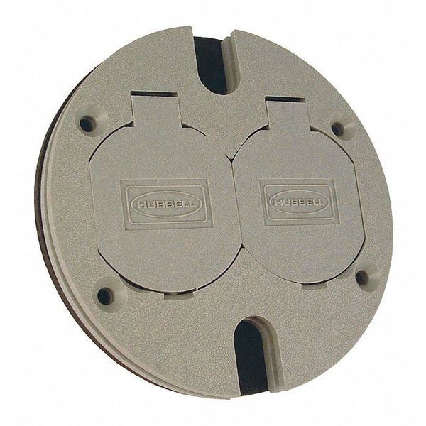 Raco Electrical Box Cover, Round, 6268, Duplex Receptical 6268