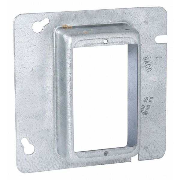 Raco Electrical Box Cover, Square, 2 Gang, Square, 842, Raised 842
