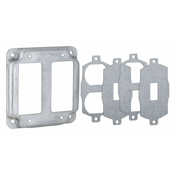 Raco Electrical Box Cover, Square, Steel 809U