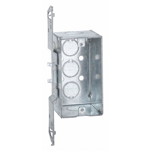 Raco Electrical Box, 16.5 cu in, Handy, 1 Gangs, Steel 678