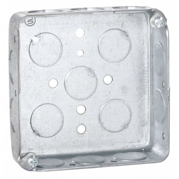 Raco Electrical Box, 18 cu in, Ceiling/Wall Box, 2 Gang, Steel, Square 185