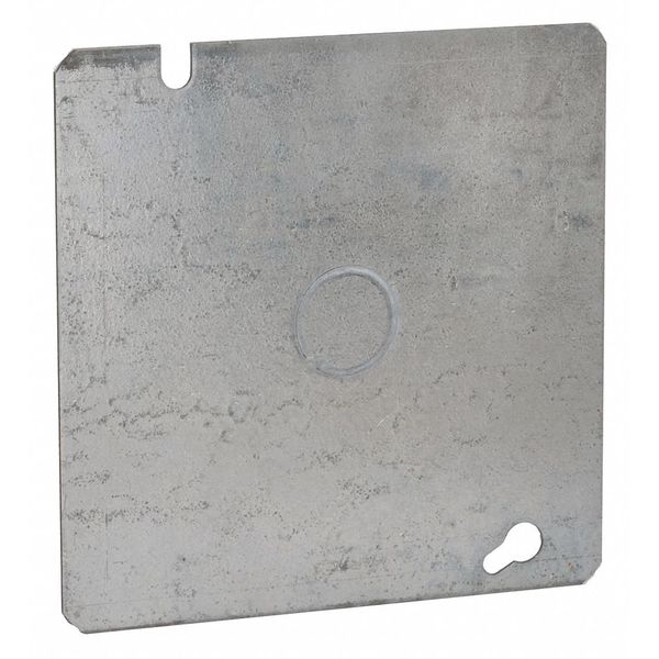 Raco Electrical Box Cover, Square, Flat, KO Centered 833