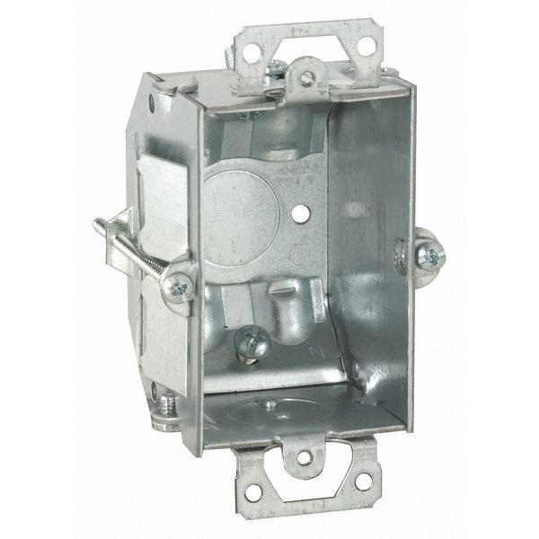 Raco Electrical Box, 10.5 cu in, Switch, 1 Gangs, Steel 487