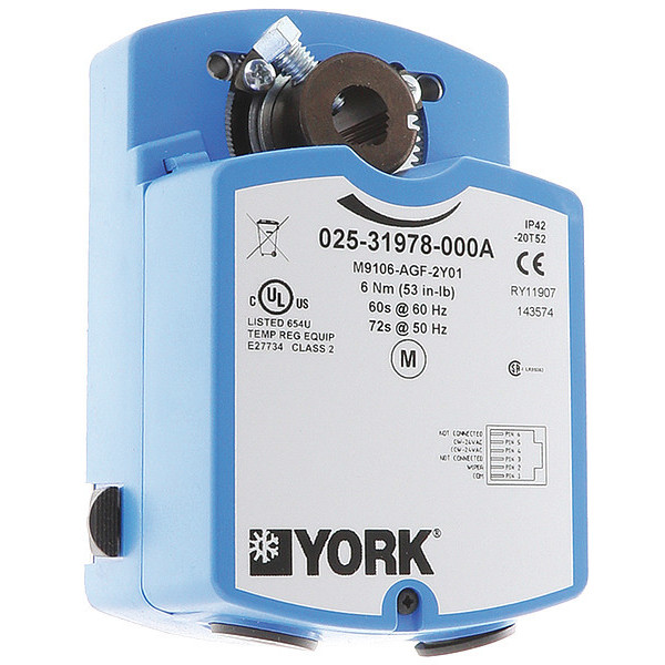 York Actuator Bypass and Zone Damper S1-025-31978-000