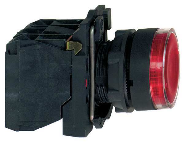 Schneider Electric Illuminated Pushbutton, 22 mm, 1NO/1NC, Round, Red XB5AW34B5