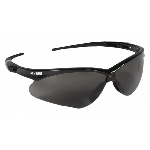 Kleenguard V30 Nemesis Safety Glasses Anti Fog Scratch Resistant Wraparound Black Half Frame