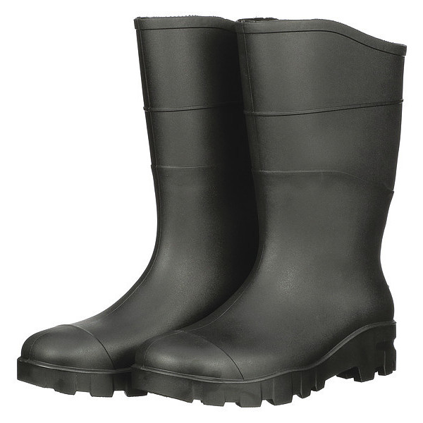 Talon Trax Size 7 Men's Steel Rubber Boot, Black 21A578