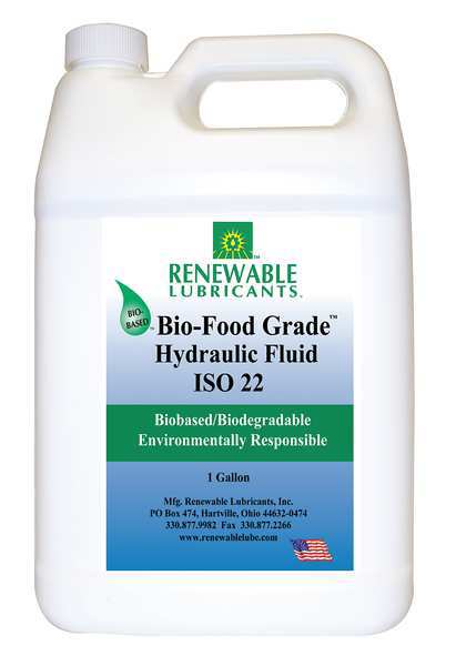 Renewable Lubricants 1 gal Jug, Hydraulic Oil, 22 ISO Viscosity, Not Specified SAE 87103