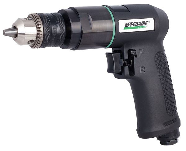 Speedaire Air Drill, Key, 3/8, 1800 RPM, 16 CFM 21AA70