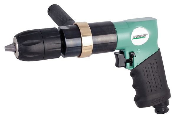 Speedaire Air Drill, Keyless, 1/2 In, 400 RPM 21AA74