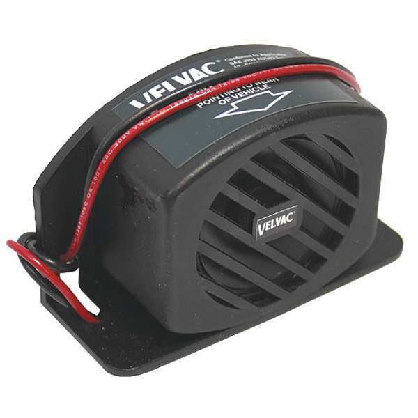 Velvac Back up Alarm, 107dB, Black, 2-7/16 In H 697107