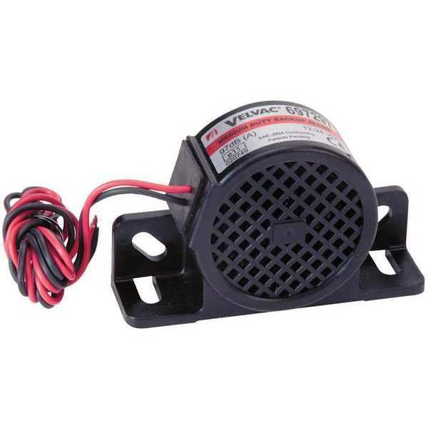 Velvac Back up Alarm, 97dB, Black, 2-3/4 In H 697297