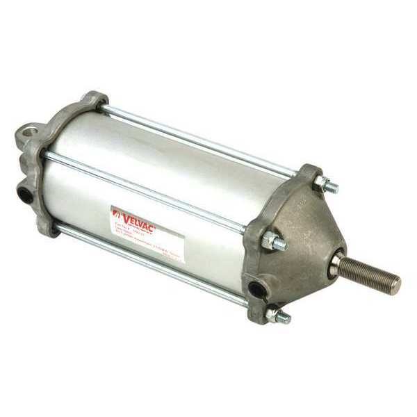 Velvac Air Cylinder, 3 1/2 in Bore, 8 17/25 in Stroke, Double Acting 100132