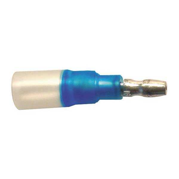 Velvac Male Bullet Discon, Blue, 16-14AWG, PK10 30369