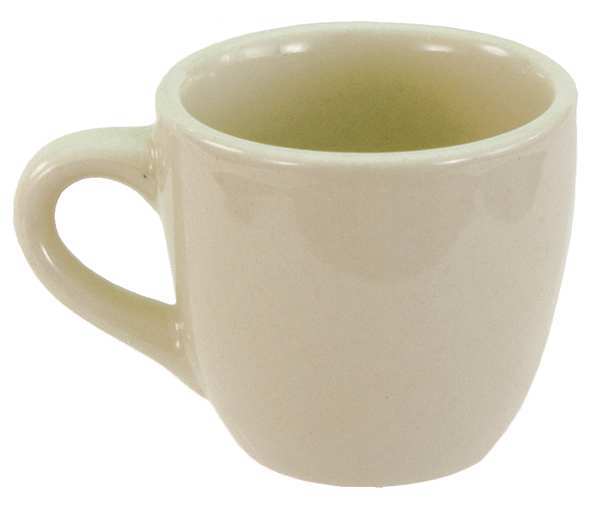 Crestware Bone White Dover Narrow Rim Cup 3-1/2 oz., Pk36 CM10