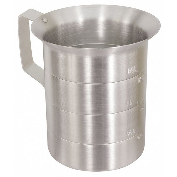 Crestware Measuring Cup, Aluminum, 4 qt. Liquid MEA04