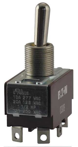 Eaton Toggle Switch, SPDT, 10A @ 277V, QuikConnct XTD2D1A