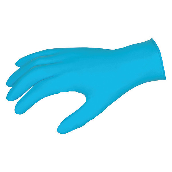 Mcr Safety NitriShield 6032, Disposable Industrial/Food Grade Gloves, 8 mil Palm, Nitrile, Powder-Free, M (8) 6032M