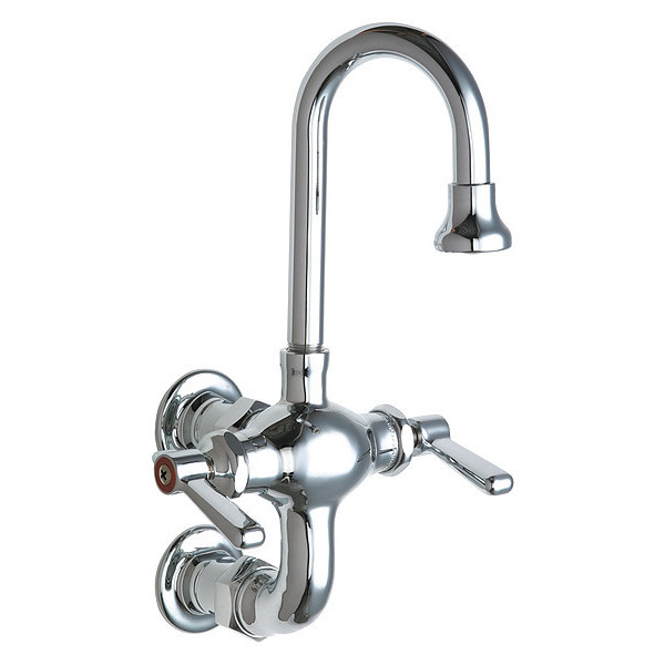 Chicago Faucet Hot And Cold Water Mixing Sink Faucet 225-261ABCP