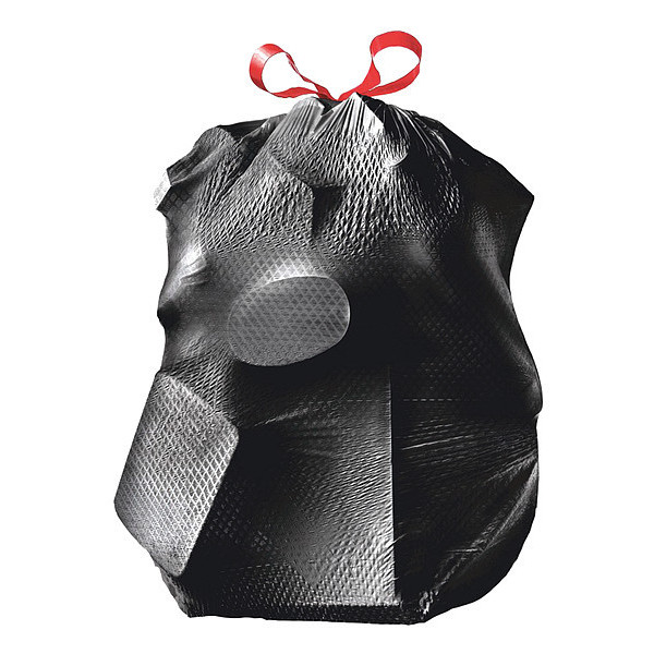 Glad 30-Gallons Black Plastic Can Drawstring Trash Bag (90-Count