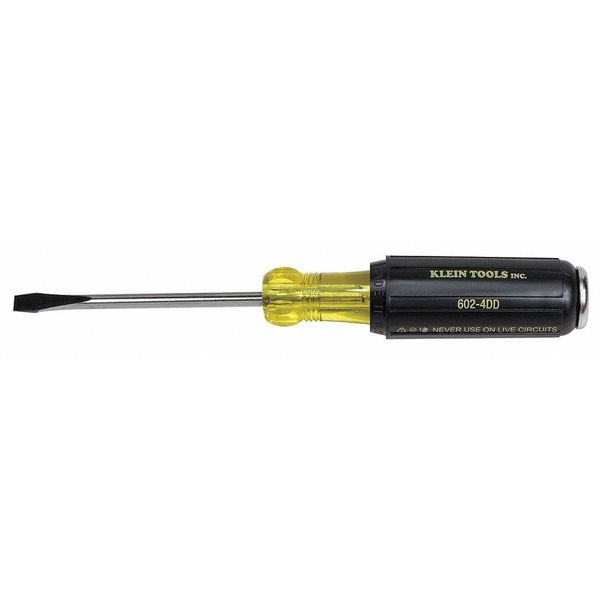 Klein Tools Demolition Slotted Screwdriver 1/4 in Round 602-4DD