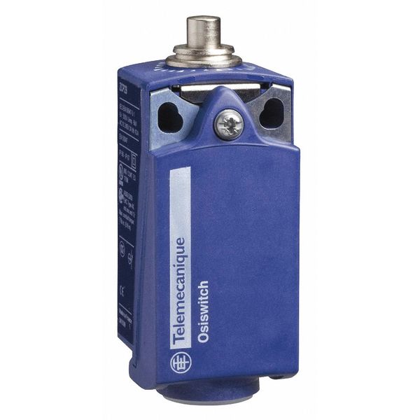 Telemecanique Sensors Limit Switch, Plunger, 1NC/1NO, 10A @ 240V AC, Actuator Location: Top XCKP2110G11