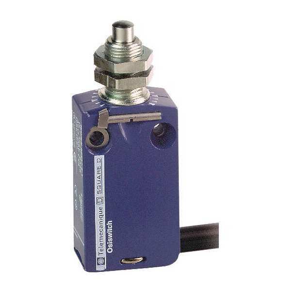 Telemecanique Sensors Limit Switch, Plunger, 1NC/1NO, 6A @ 240V AC, Actuator Location: Top XCMD21F0L2