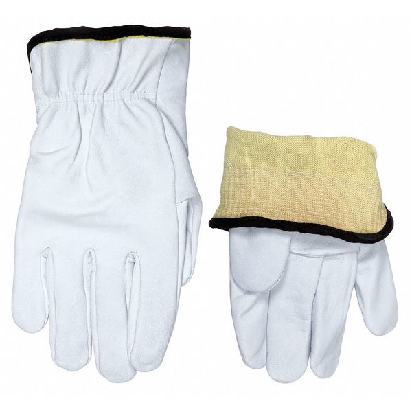 Mcr Safety Leather Palm Gloves, Goatskin Palm, S, PR 3601KS