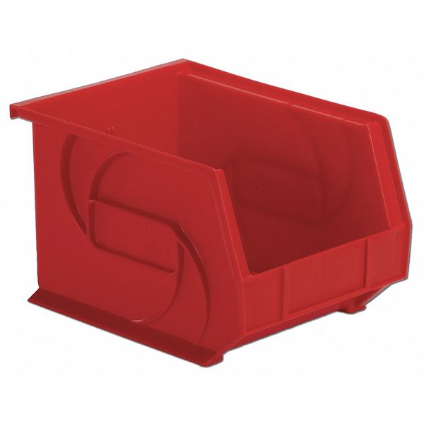 Lewisbins 40 lb Hang & Stack Storage Bin, Plastic, 8 1/4 in W, 7 in H, 10 3/4 in L, Red PB108-7 Red