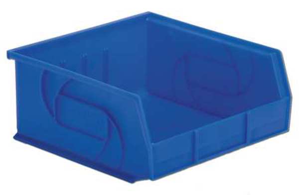 Lewisbins 40 lb Hang & Stack Storage Bin, Plastic, 11 in W, 5 in H, Blue, 10 7/8 in L PB1011-5 Blue
