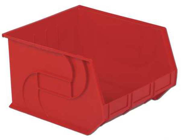 Lewisbins 40 lb Hang & Stack Storage Bin, Plastic, 16 1/2 in W, 11 in H, 18 in L, Red PB1816-11 Red