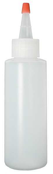 Qorpak Bottle, Narrow, 6 Oz, LDPE, Yorker Cap, PK48 PLC-09735