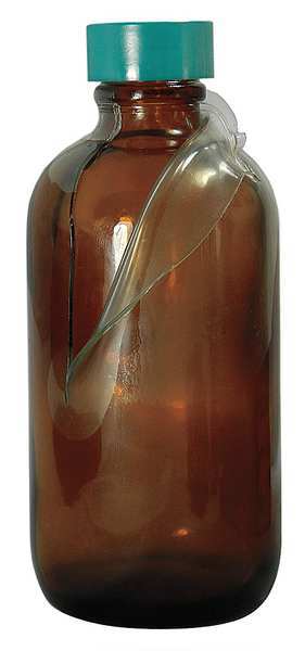 Qorpak Bottle, Sfty Ctd, 4 Oz, Boston Round, PK128 GLC-02248