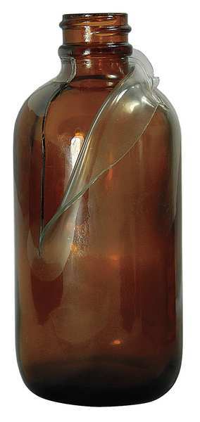 Qorpak Bottle, Narrow, 16 Oz, Boston Round, PK60 GLA-00954