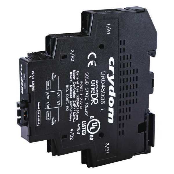 Crydom Solid State Relay, 4 to 32VDC, 6A DRD48D06