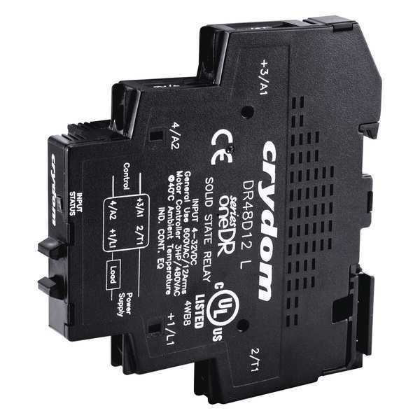 Crydom Solid State Relay, 90 to 140VAC, 12A DR48B12