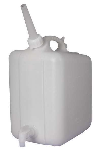 Zoro Select Jerrican, Spigot, High Dnsity Polyethylene F11859-0050