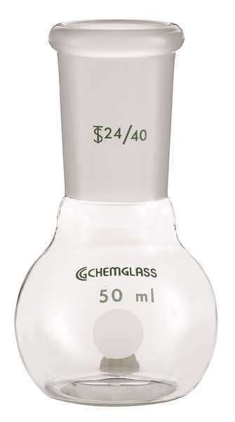 Chemglass Flat Bottom Flask, 500mL CG-1500-04