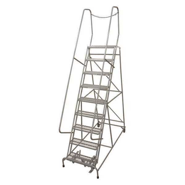 Cotterman 120 in H Steel Rolling Ladder, 9 Steps, 450 lb Load Capacity 1009R2632A1E10B4D3C1P6