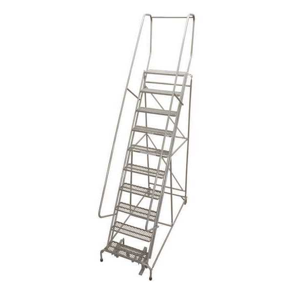Cotterman 130 in H Steel Rolling Ladder, 10 Steps, 450 lb Load Capacity 1510R2632A1E10B4W5C1P6