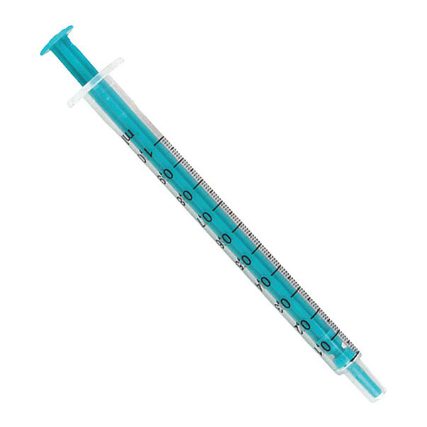 Chemglass Syringe, 1mL, PK100 CG-3080-01