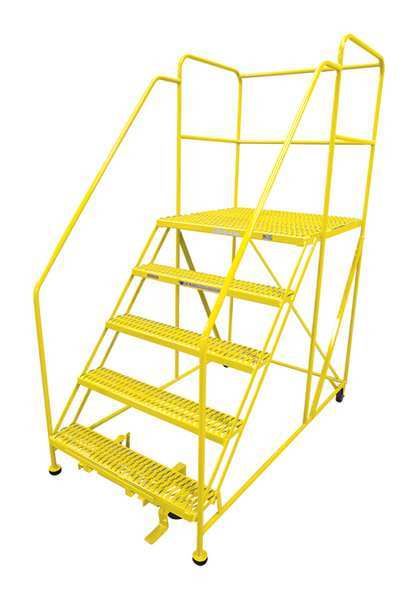 Cotterman Work Platform, 5 Step, Steel, 86In. H. 5WP3660RA3B4B8AC2P6