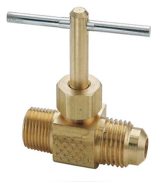 Parker Needle Valve, 1/4 In., Flare to Male Pipe NV103F-4-2