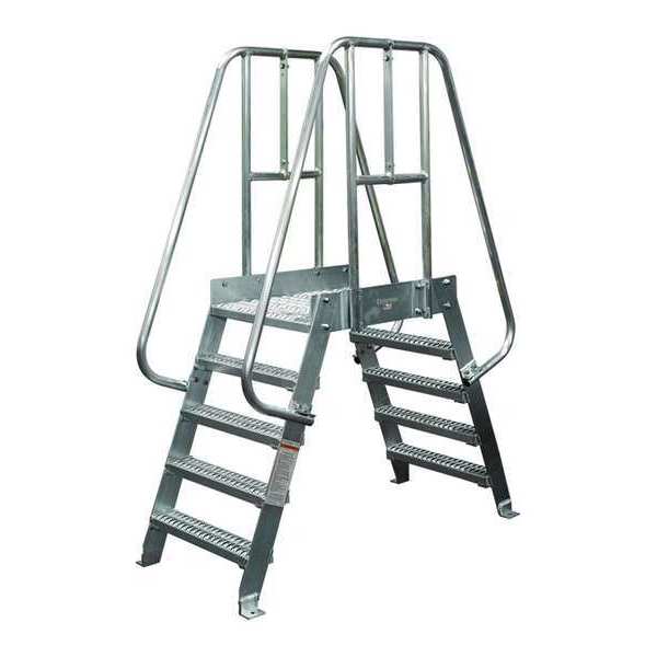 Cotterman Crossover Ladder, 4 Step, Steel, 74In. H. 4SPS36A7C1P3