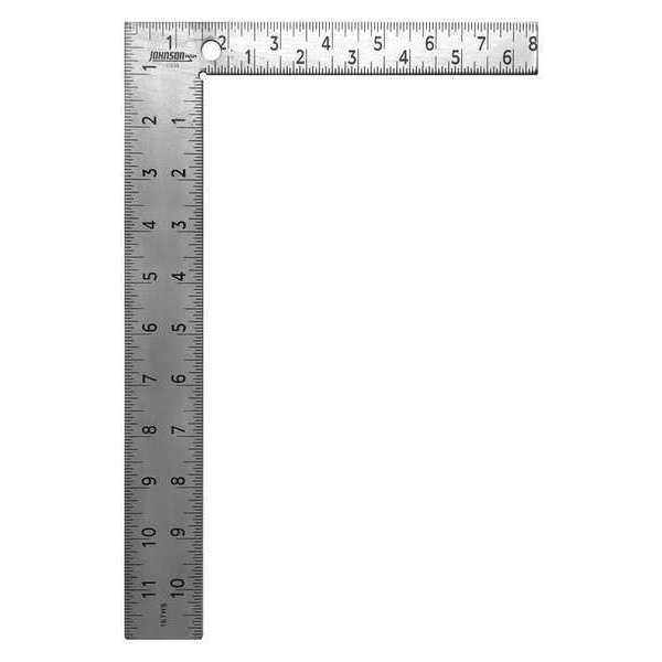 Johnson Level & Tool Framing Square, 12x1-1/2 in, 1/8, 1/16 Grad CS10