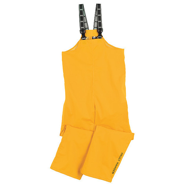 Helly Hansen Rain Bibs, PVC/Polyester, Yellow, XL 70529_310-XL